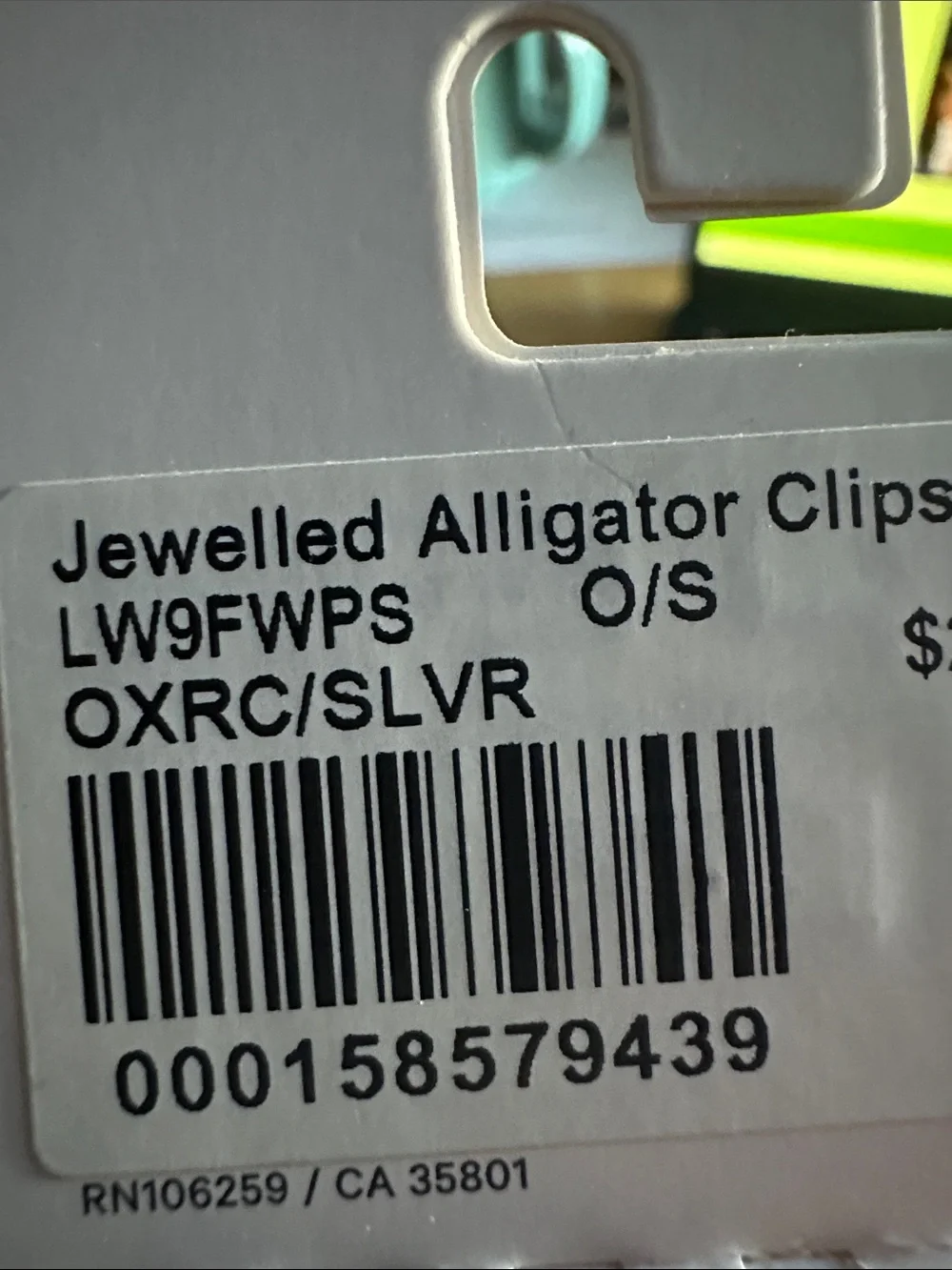 lululemon athletica Pink Jeweled Alligator Hair Clips - 2 Pack